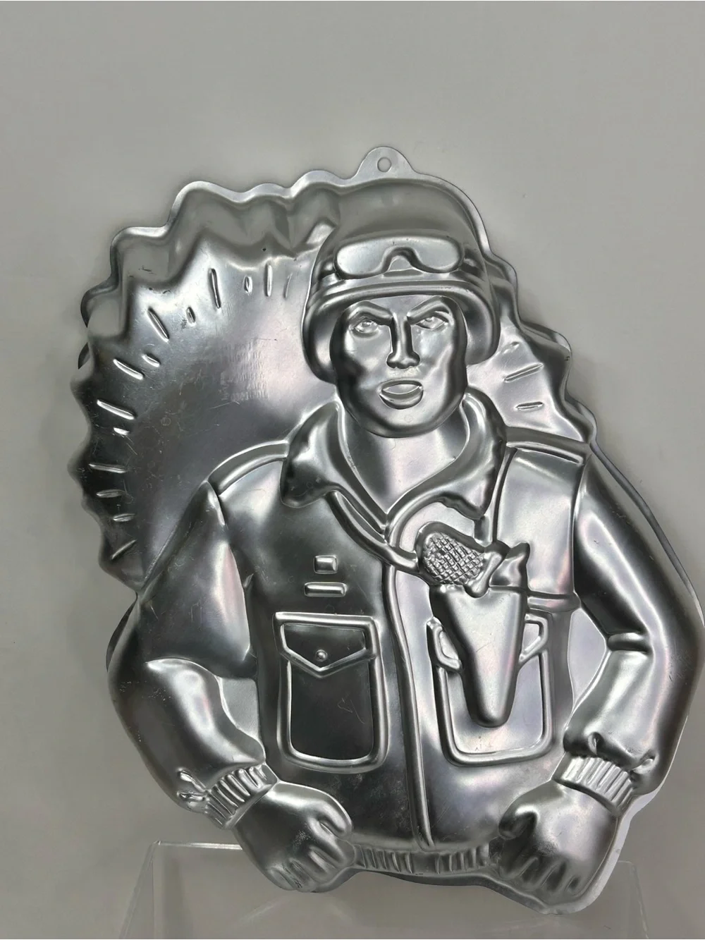 Vtg Wilton GI Joe Cake Pan Jello Mold Army Solider Hasbro 2105-2950 Korea 1986